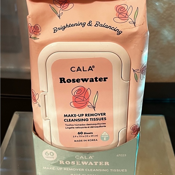 CALA Rosewater MAKE-UP REMOVER
CLEANSING TISSUES 60 sheets with Vitamin E. NEW - Picture 7 of 7